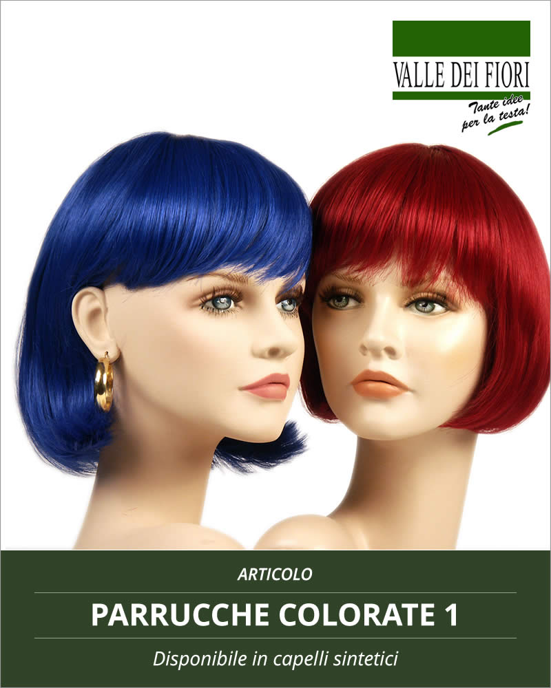 Parrucche donna colorate (1), Parrucche fantasia