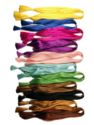 Matasse colorate kanekalon