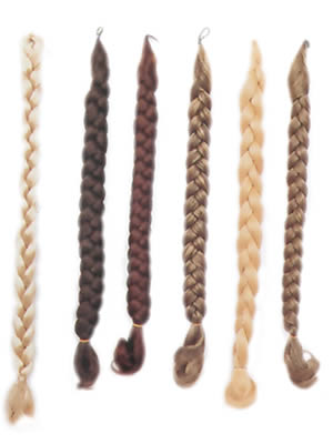 Trecce in capelli veri e sintetici